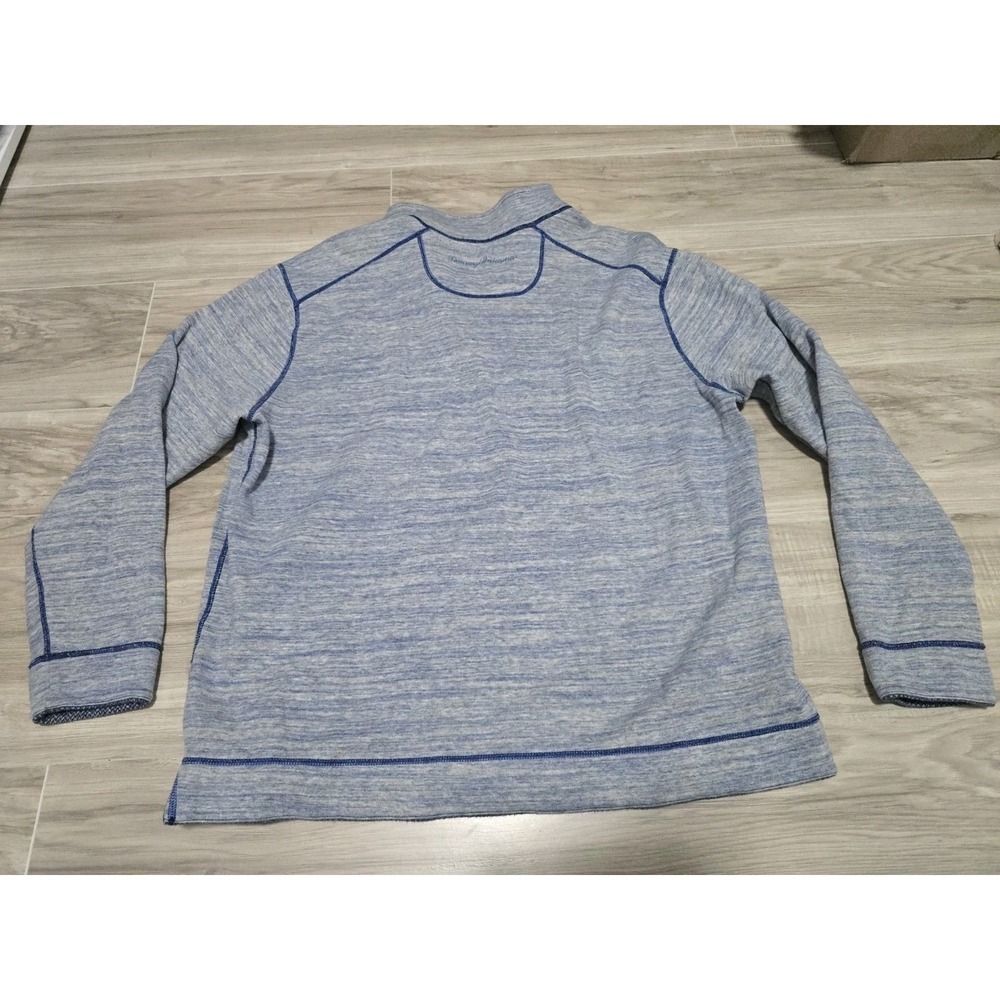 Tommy Bahama 1/4 Zip Mens Reversible Pullover Sweater XL Blue - Picture 10 of 10